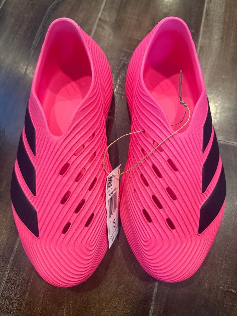 Adidas Purechill Size 8 Lucid Pink Black Sneakers